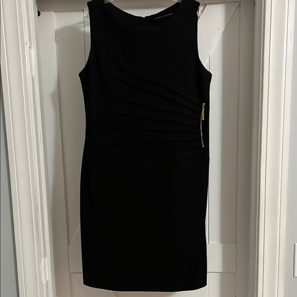 Ivanka Trump Black Sheath Midi Dress - Picture 1 of 3